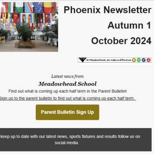 image of the heading of our school newsletter October 2024